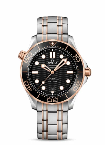 Omega Seamaster Diver 300M Master Co-Axial 42 Stainless Steel / Sedna Gold / Black / Bracelet 210.20.42.20.01.001 (21020422001001)
